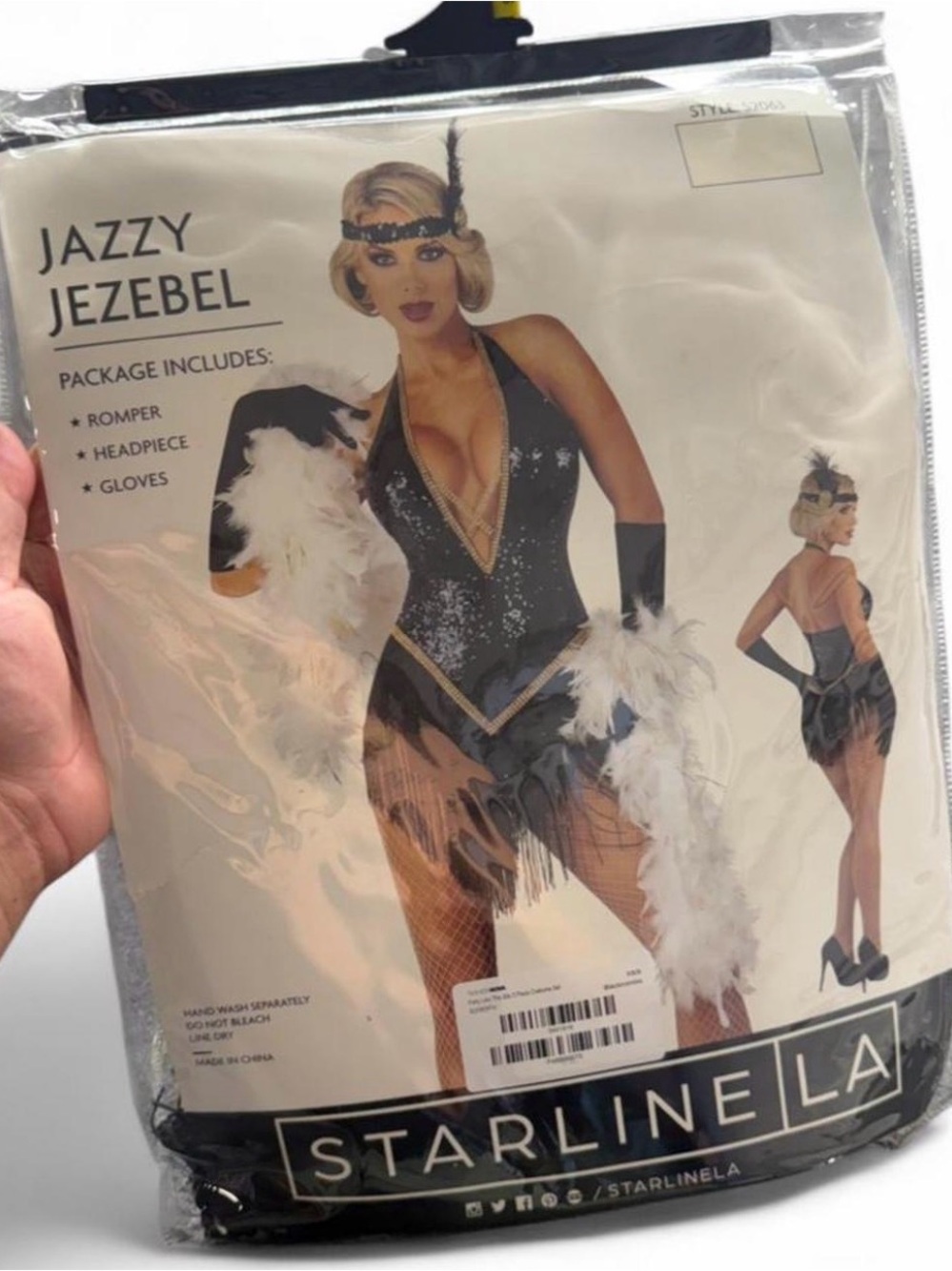 Starline Jazzy Jezebel Black Sequin Flapper Chemise
